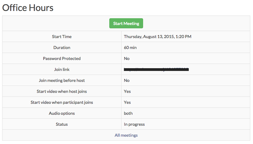 Zoom Meeting Plugin for Moodle