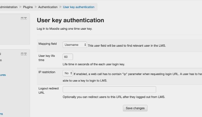 Better Interaction Between Third Party Web Services And Your Moodle Through User Key Authentication Plugin