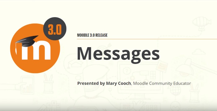 delete messages moodle 3.0